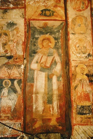 Frescă din interiorul bisericii Adormirea Maicii Domnului din Căuşeni, 1763-1765 (Iu. Foca)
