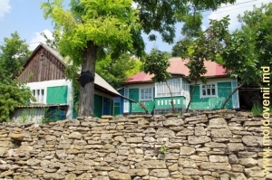 Старые дома в нижней части села Домулджень