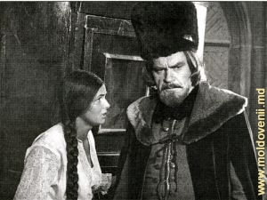 Svetlana Toma (Aniza) și Petru Baracci (episod)  în filmul „La porțile satanei”