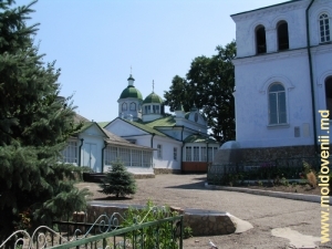 Curtea Mănăstirii Japca, vedere spre biserica sf. Arhanghel Mihail 