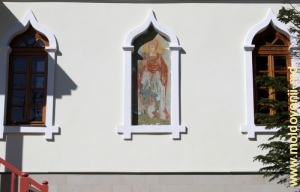 Pictura murală a uneia dintre bisericile Mănăstirii Curchi, Orhei