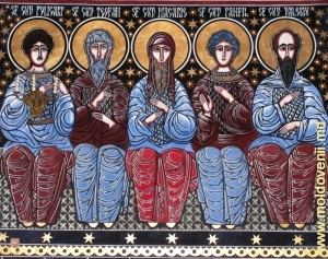 Фрагменты росписи интерьера Кафедрального собора в Дрокии