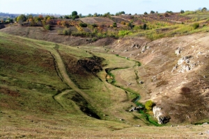 Ручей Ципова в верхней части Циповского ущелья вблизи села Хородище