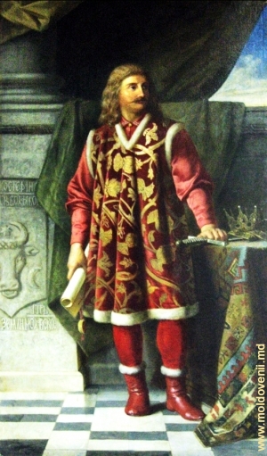 Portretul voievodului Ştefan cel Mare realizat de Epaminonda Bucevschi, 1881