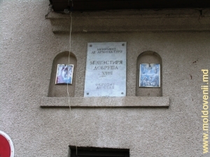 Panoul informativ de la poarta Mănăstirii Dobruşa, Şoldăneşti 