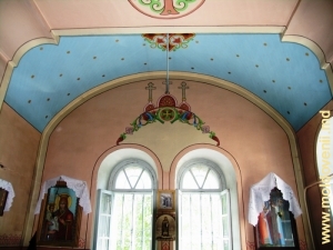 Часть интерьера летней церкви монастыря Хирова, Орхей