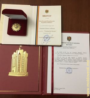 "Ordinul de onoare" pentru Codreanu Maria