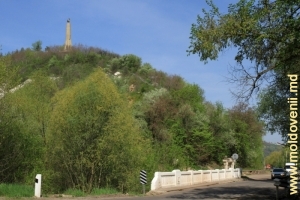 Capătul de sud al Stîncii Bechir, în prim plan Podul Bechir