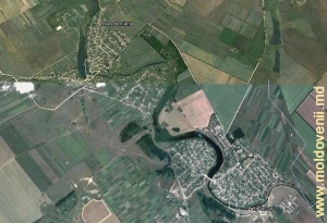 Lacul de acumulare din satul Cubolta pe harta Google