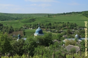 Вид на монастырь, село и окрестности с верхней улицы села Табэра 