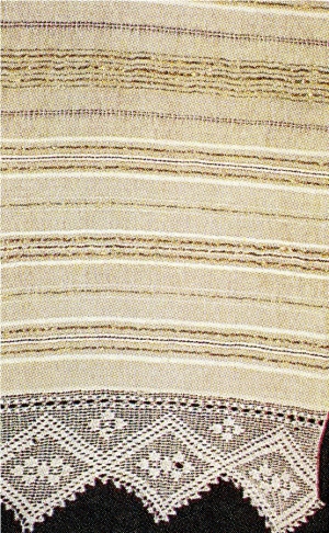 Полотенце с кружевами, юг Бессарабии, кон. XIX в.
