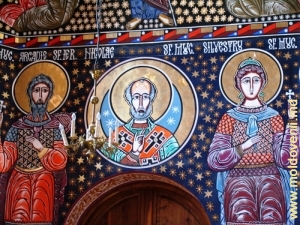 Fragmente ale picturii interioare a Soborului de la Drochia